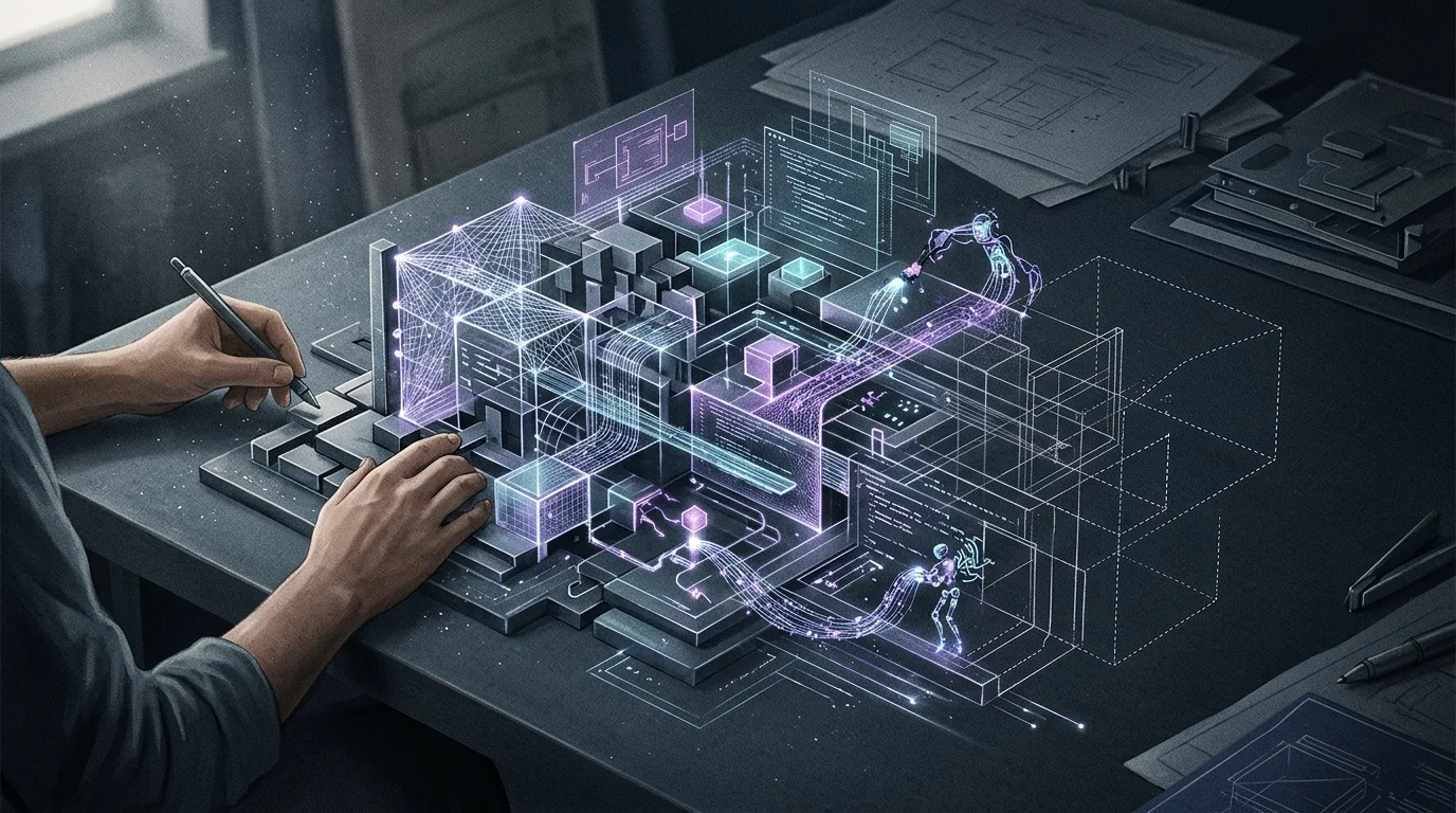 KI-generierte Illustration: iX-Workshop setzt auf praktische Arbeit mit KI-Coding-Assistenten