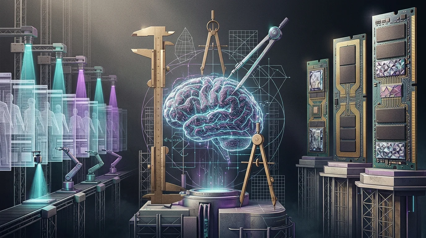 KI-generierte Illustration: KI-Softwareklone, teure Speicherchips und OpenAI in der Kritik: Die Kernthemen der aktuellen #heiseshow