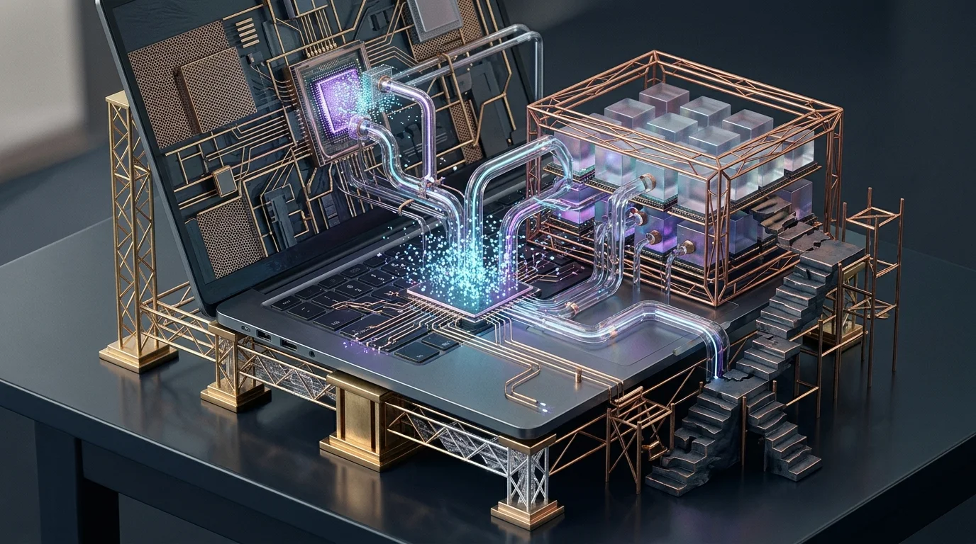 KI-generierte Illustration: RTX Spark im Notebook: Lokale KI profitiert vom Speicher, bleibt aber teuer