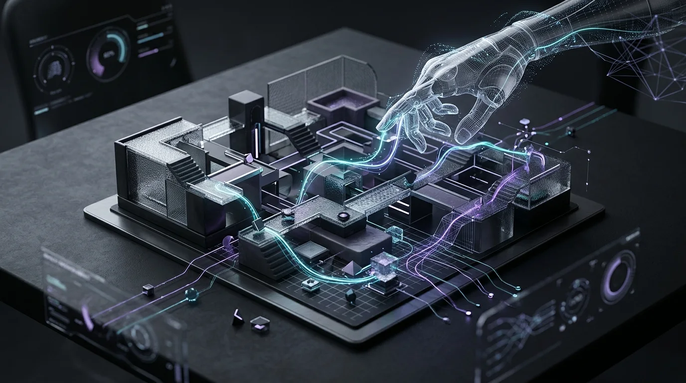 KI-generierte Illustration: Player-1 von Tencent ARC und NUS: Wie synthetische Erfahrungen die Steuerung digitaler Agenten verbessern