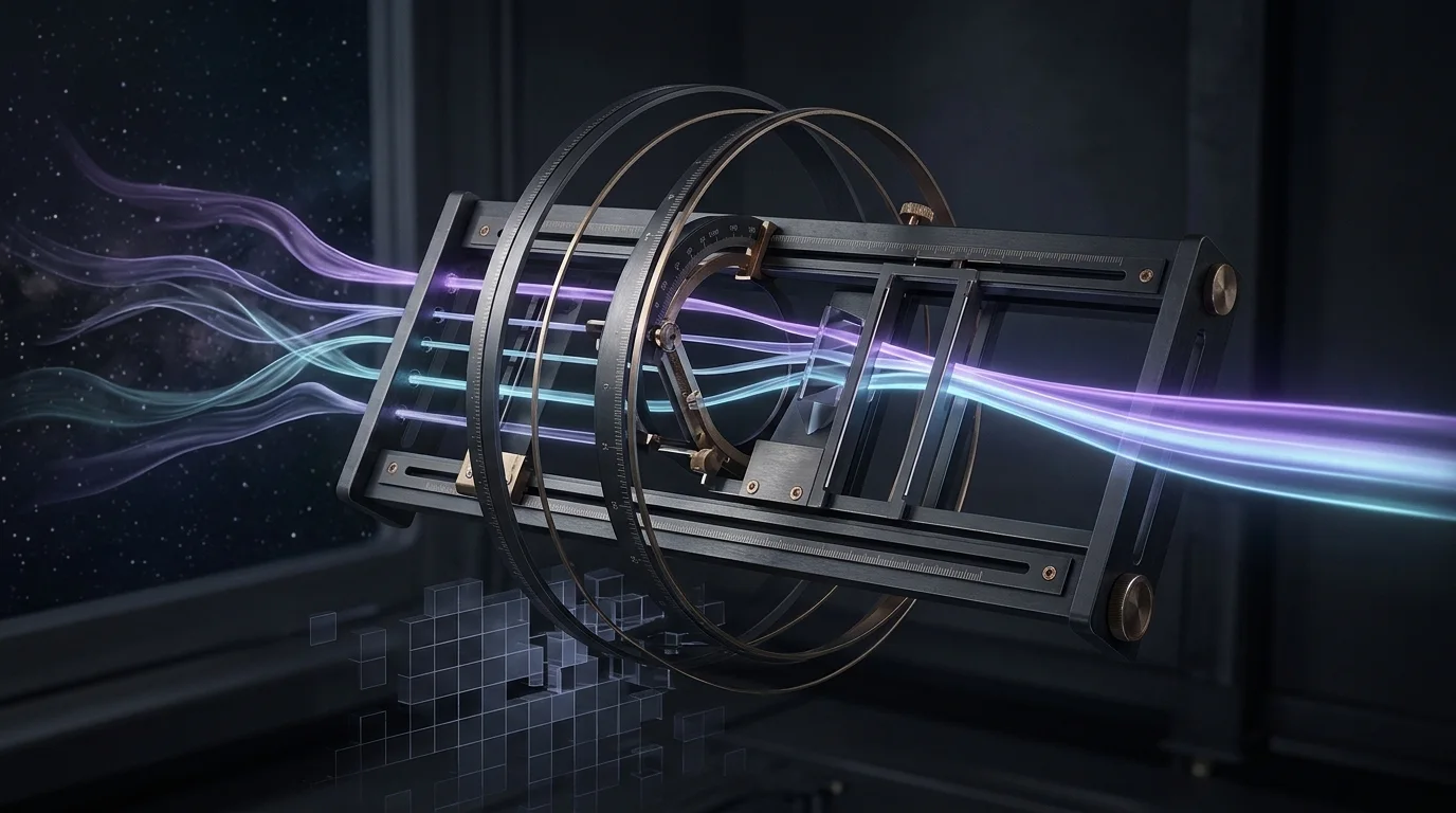 KI-generierte Illustration: OmniSpectra setzt bei astronomischen Spektren auf physikalische statt pixelbasierte Positionierung