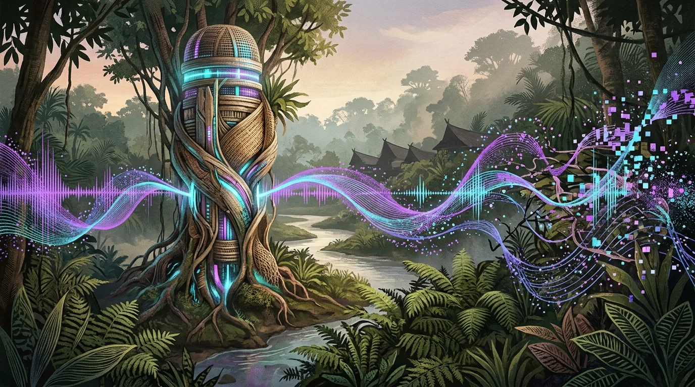 KI-generierte Illustration: Sarawak prüft weitere Tests für sprachgesteuerte Behördenservices