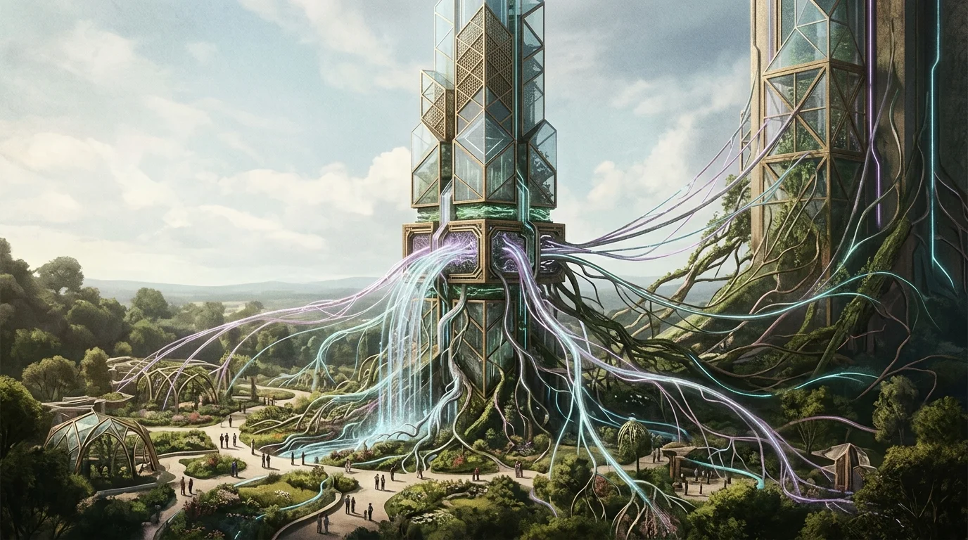 KI-generierte Illustration: Anthropic koppelt Public-Benefit-Fonds an Unternehmenswert