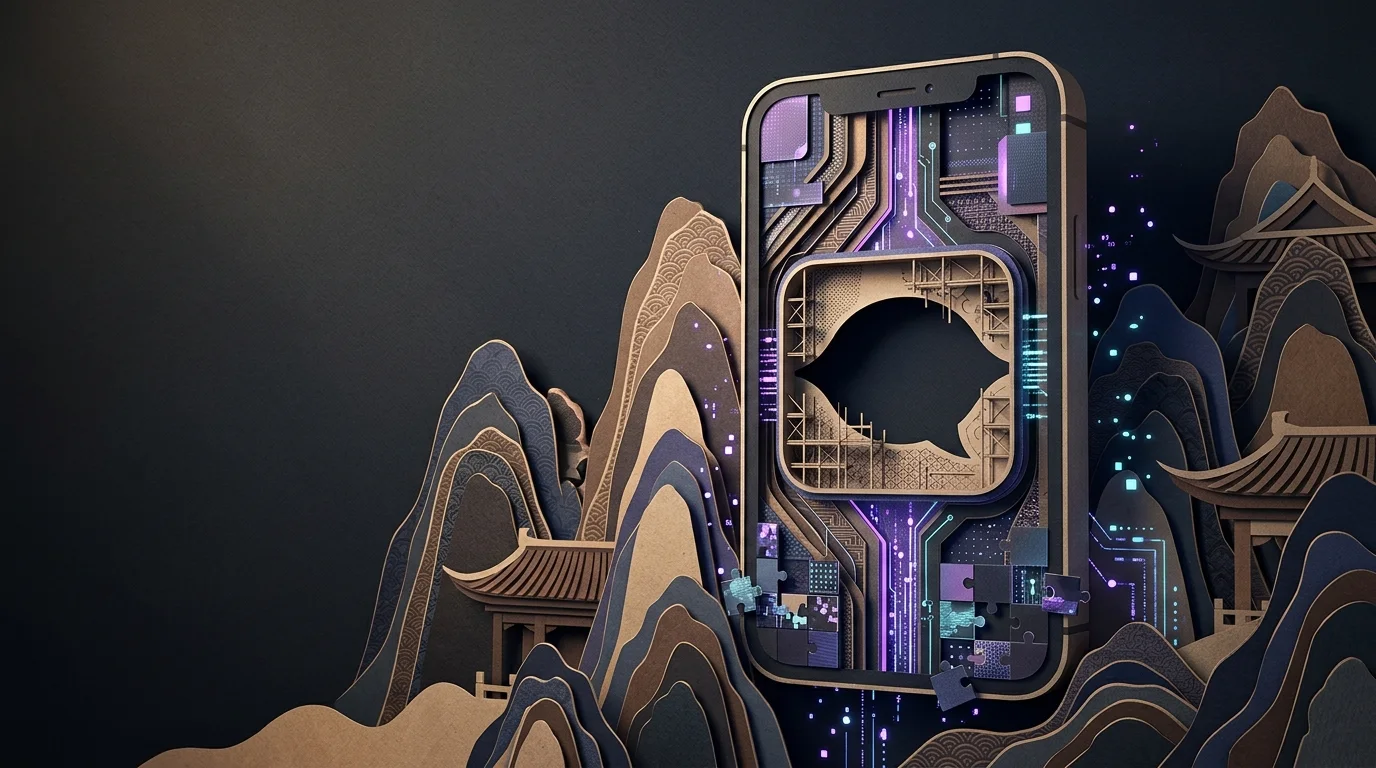 KI-generierte Illustration: Apple Intelligence in China: begrenzter Start ohne neue Siri
